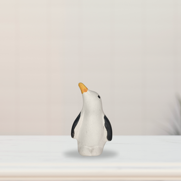 Miniature penguin garden decor piece